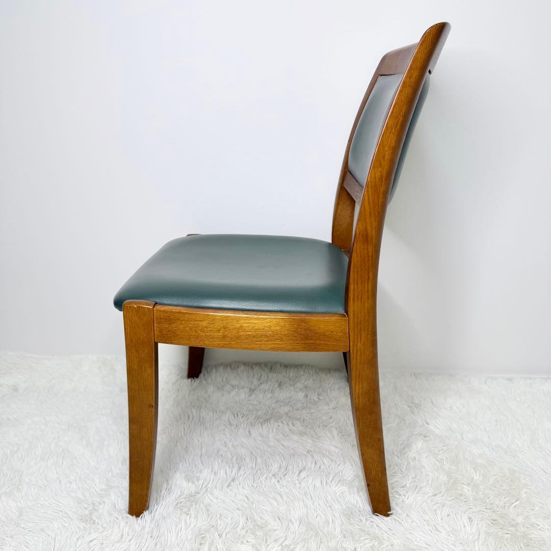 shirakawa ダイニングチェア S-320 イス グリーン 木製 ②