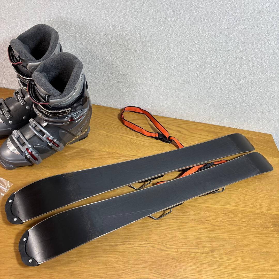 メンズ　ショートスキー　ファンスキーセット　サロモン　26-26.5cmブーツ付