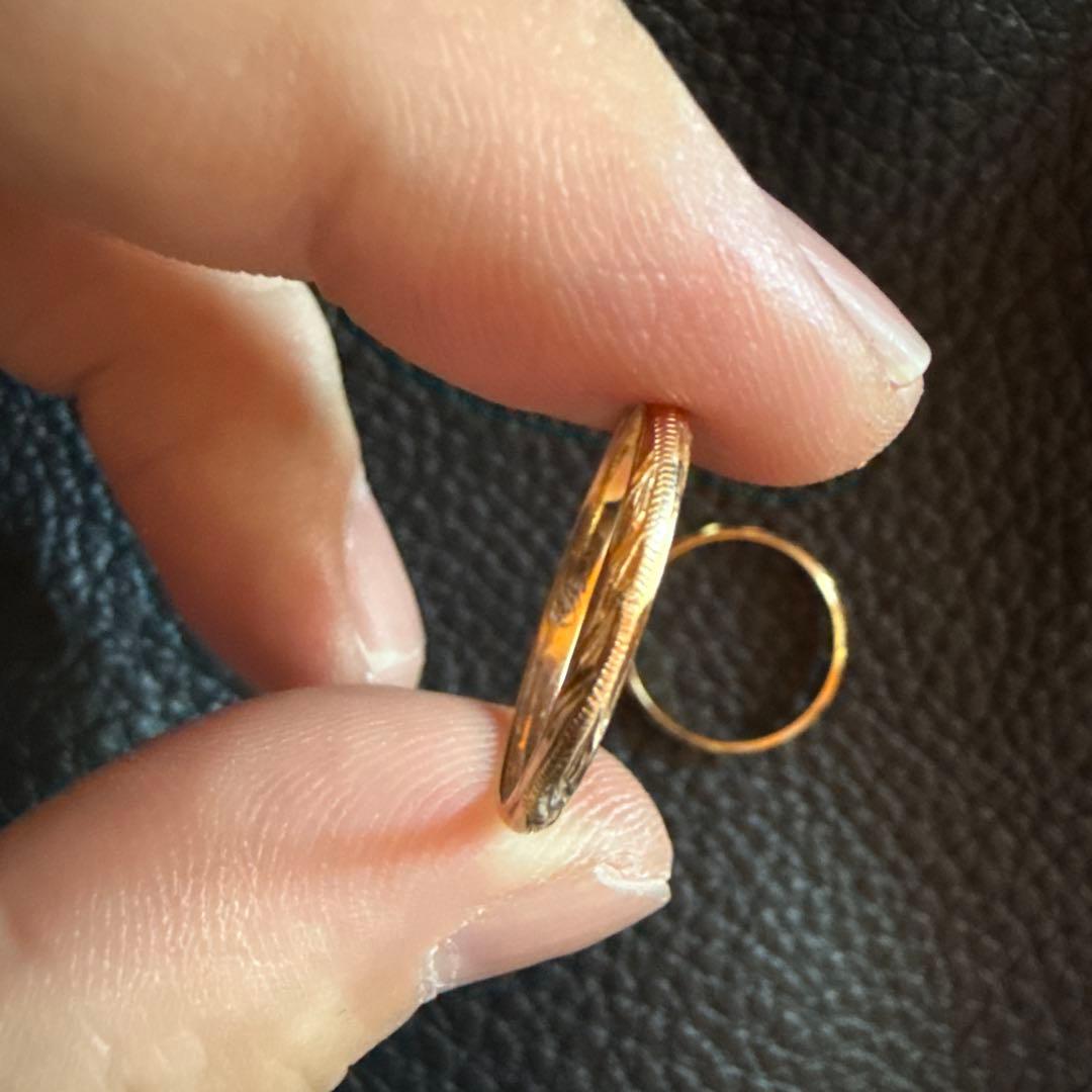 ハワイゴールドリング ペアセット