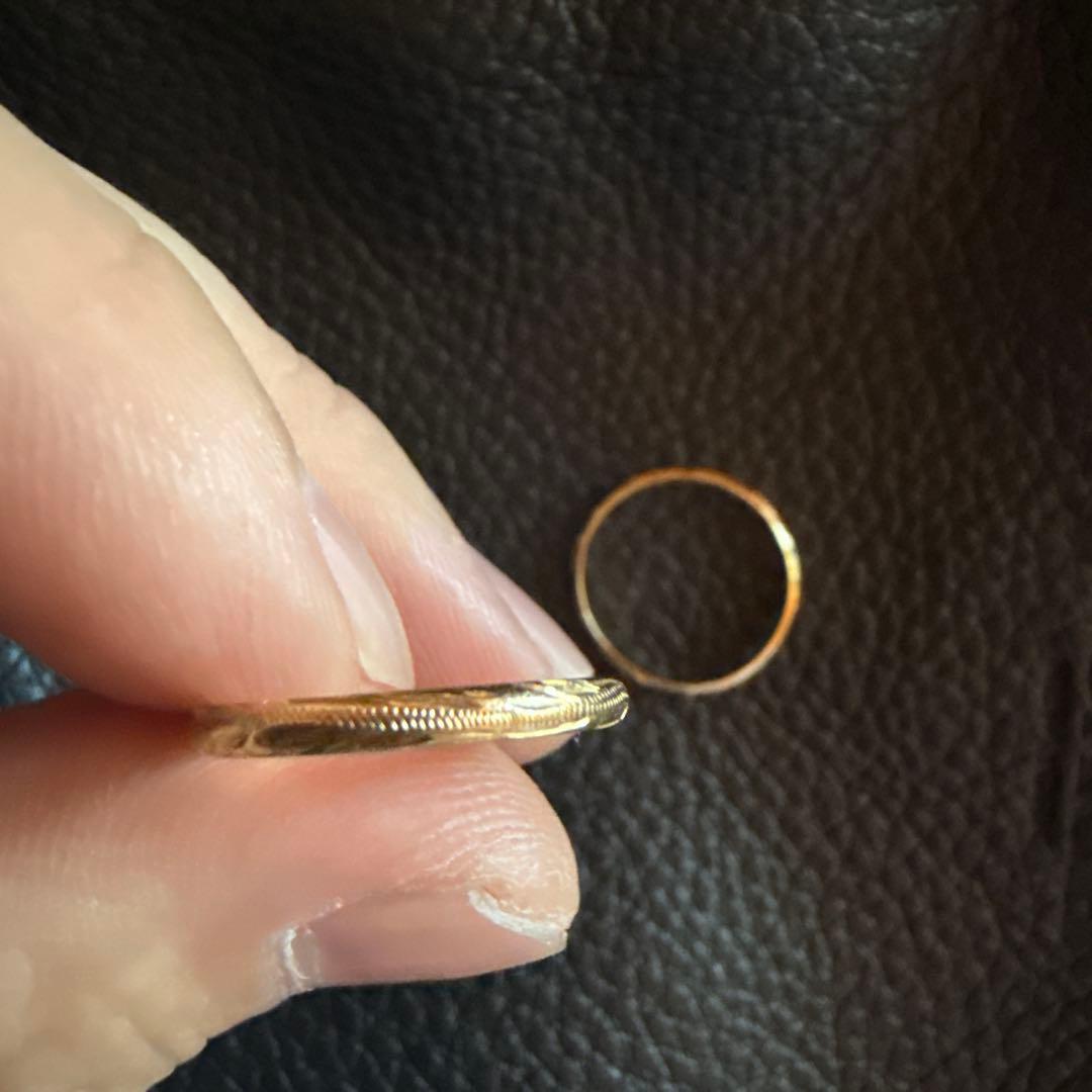 ハワイゴールドリング ペアセット