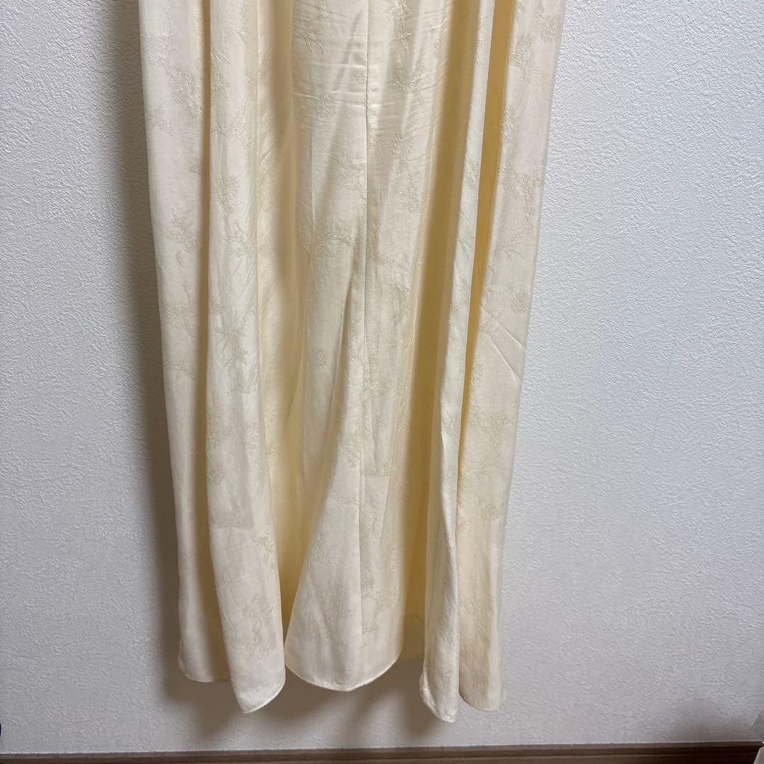 mame kurogouchi 鶴柄ジャカードキャミソールドレス