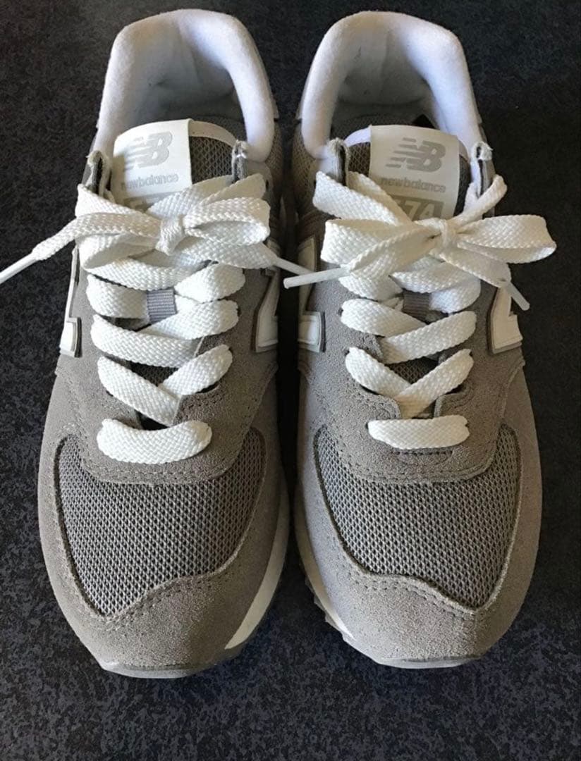 1/31まで大幅値引き❗️ NBニューバランス厚底スニーカー574 24.5