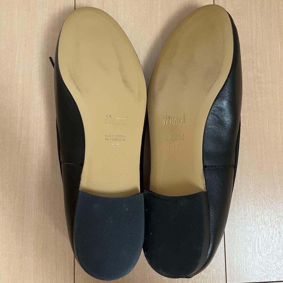 【新品未使用】La TENACE 甲深　バレエシューズ　黒