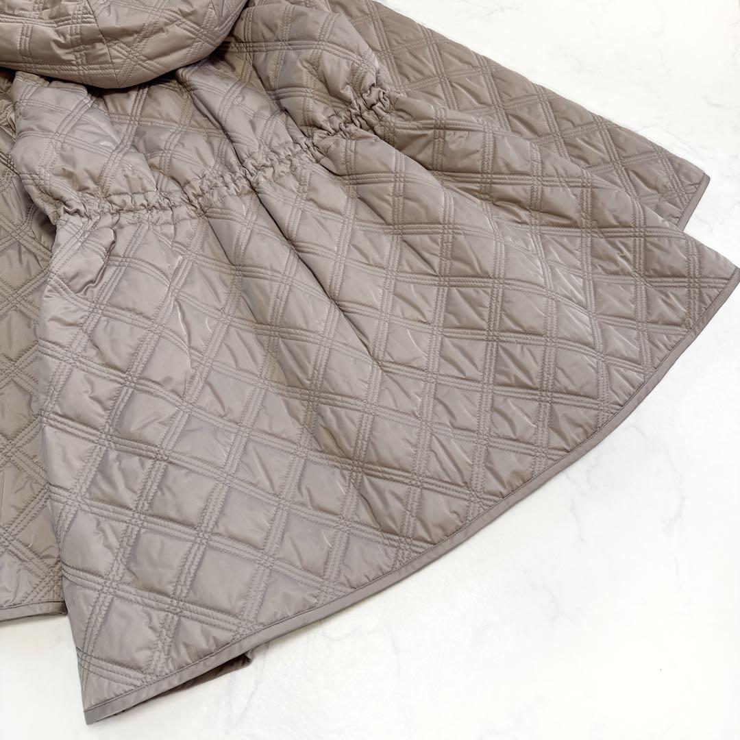 24AW アナイ ANAYI キルティングフードコート 36 ベージュ系