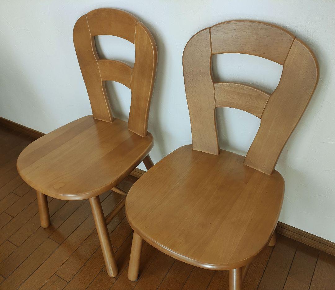 カリモク木製ダイニングチェア 1脚①