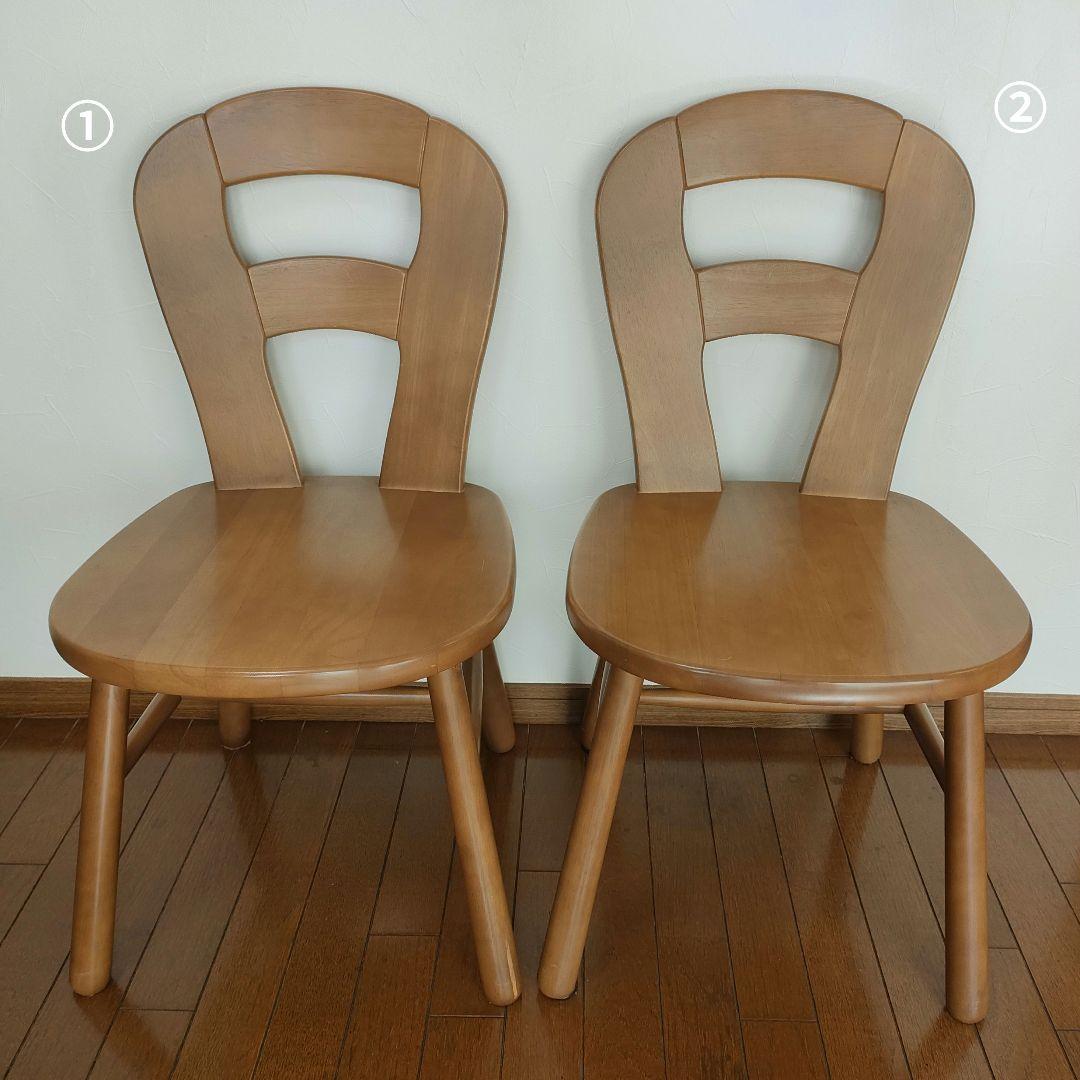 カリモク木製ダイニングチェア 1脚①