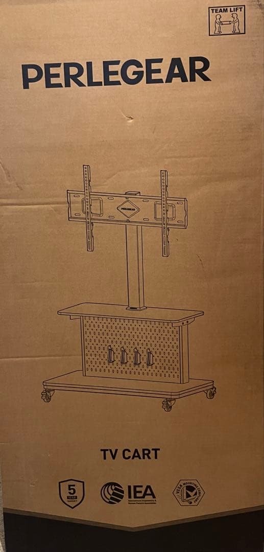 【定価26000円】電動昇降式テレビスタンド 32～80インチ対応 キャスター付