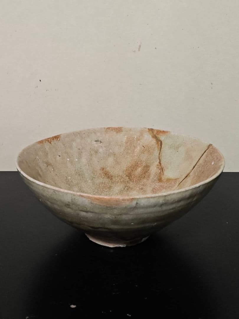 古瀬戸大降り茶碗　江戸時代