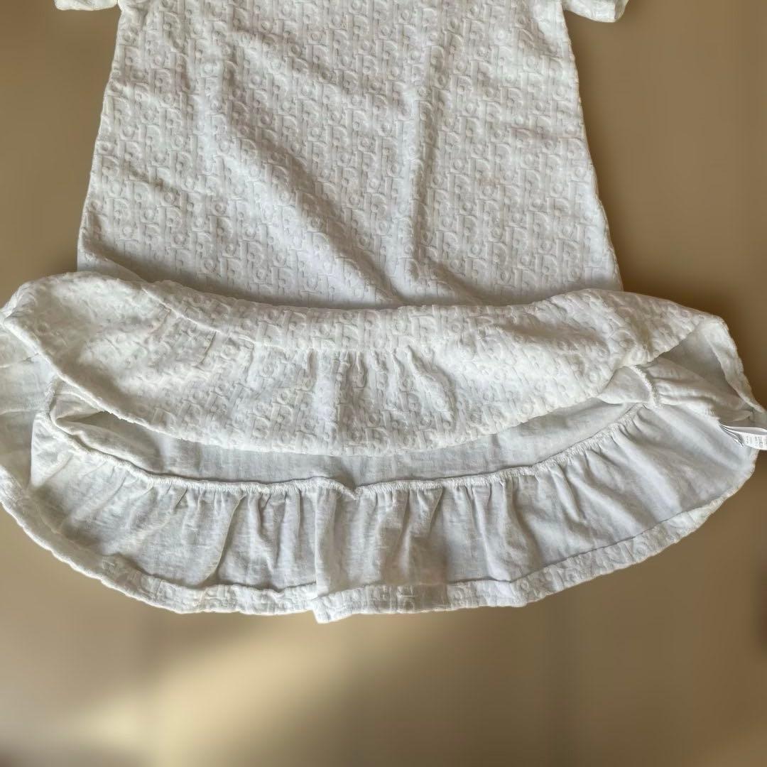 【Christian DIOR】 ホワイト　コットンワンピース8Ｙ