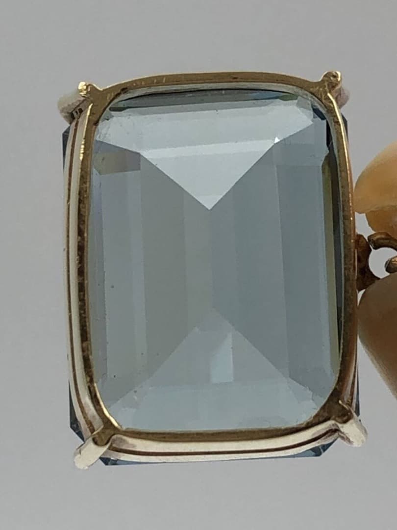 【masa_ruth1012】 アクアマリン ペンダント K18刻印