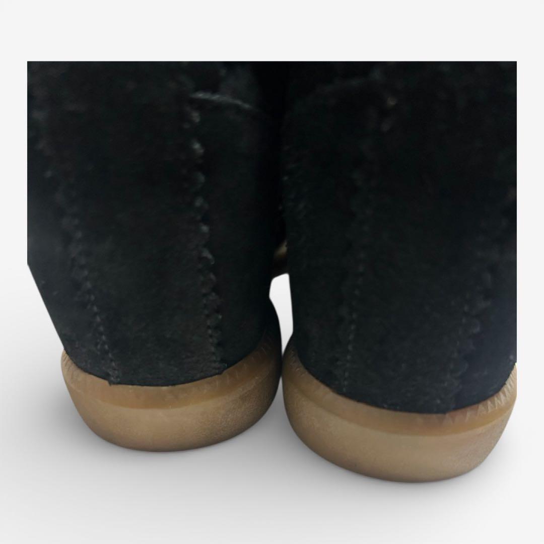 【ISABEL MARANT】黒スエードウェッジヒールスニーカー【美品】24cm