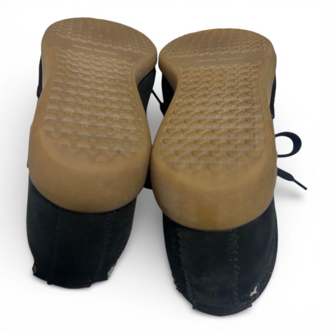 【ISABEL MARANT】黒スエードウェッジヒールスニーカー【美品】24cm