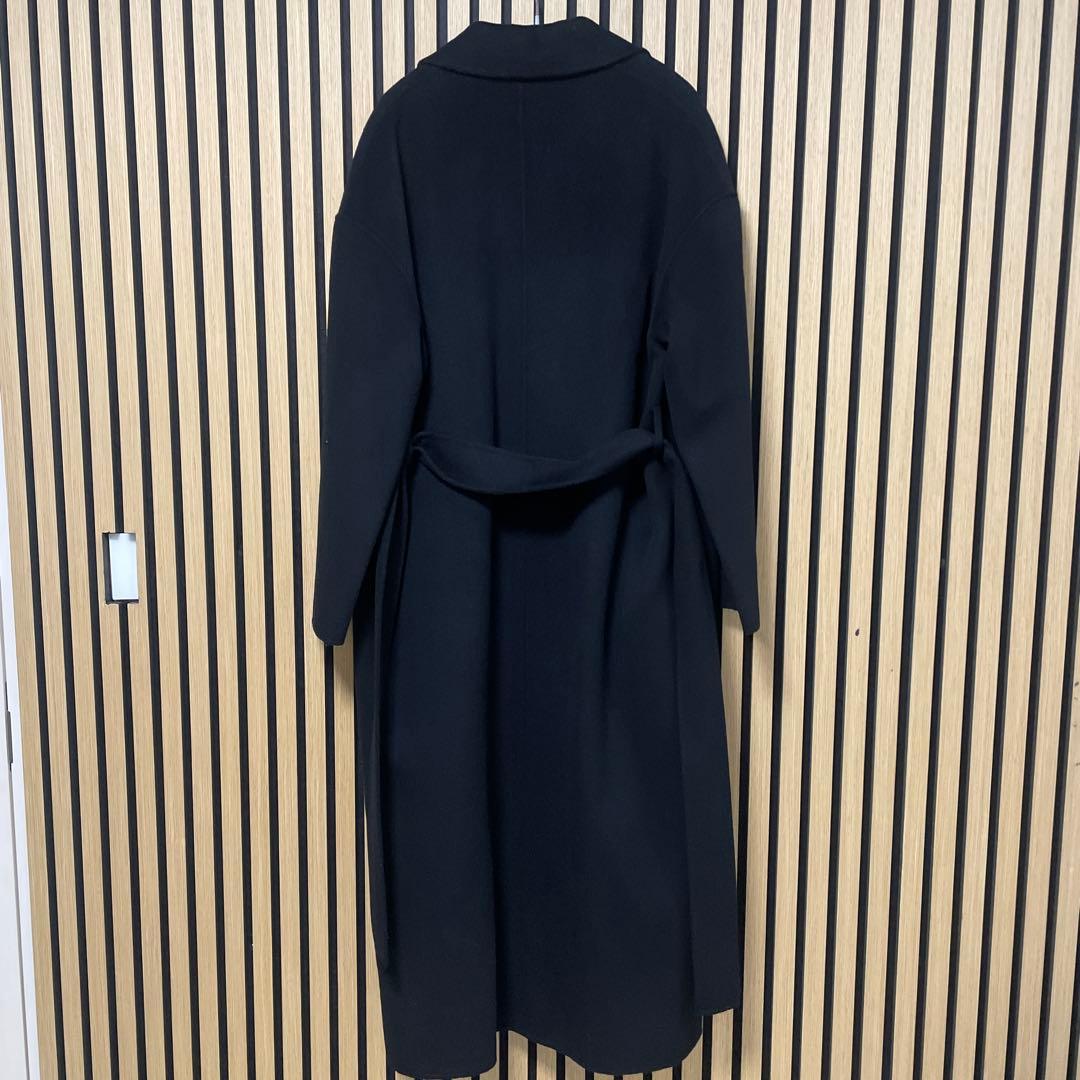 COS ブラック ロングコート XS ベルト付き