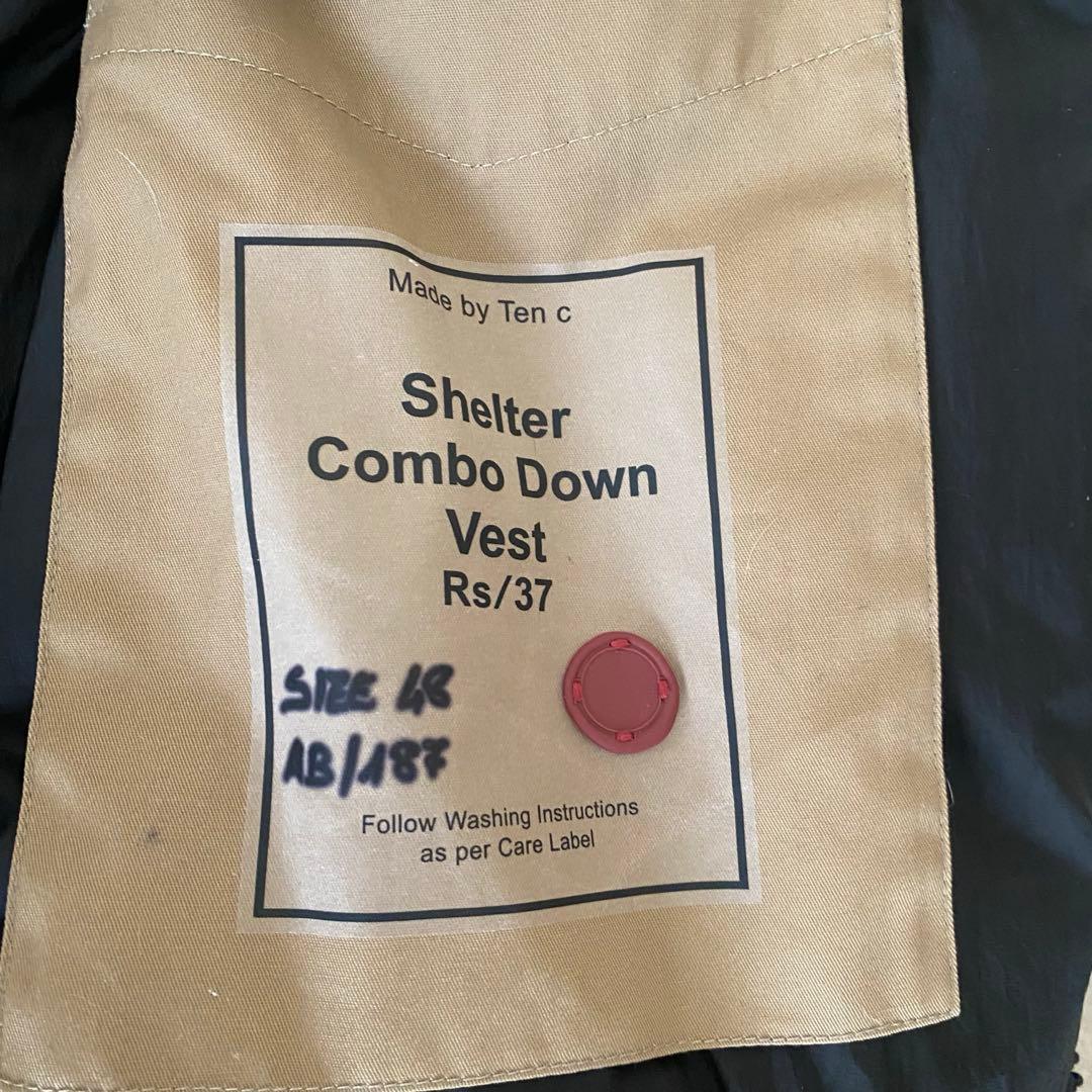 Ten c テンシー Shelter OJJ 11oz ダウンベスト 48 黒