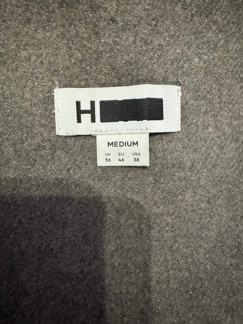 H BEAUTY&YOUTHウールカシミヤメルトンカバーオール ベージュOVY