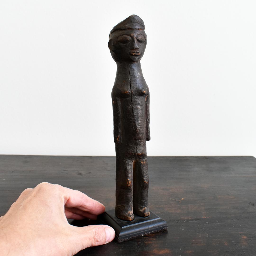 アフリカ ロビ族 木製コロン人形 20世紀中頃 民族彫刻工芸 民藝