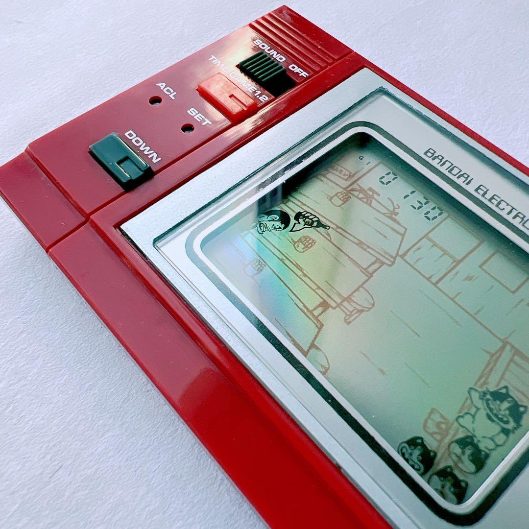 希少✨バンダイ じゃりン子チエ ゲームウォッチ　昭和レトロ　箱、取説、袋付