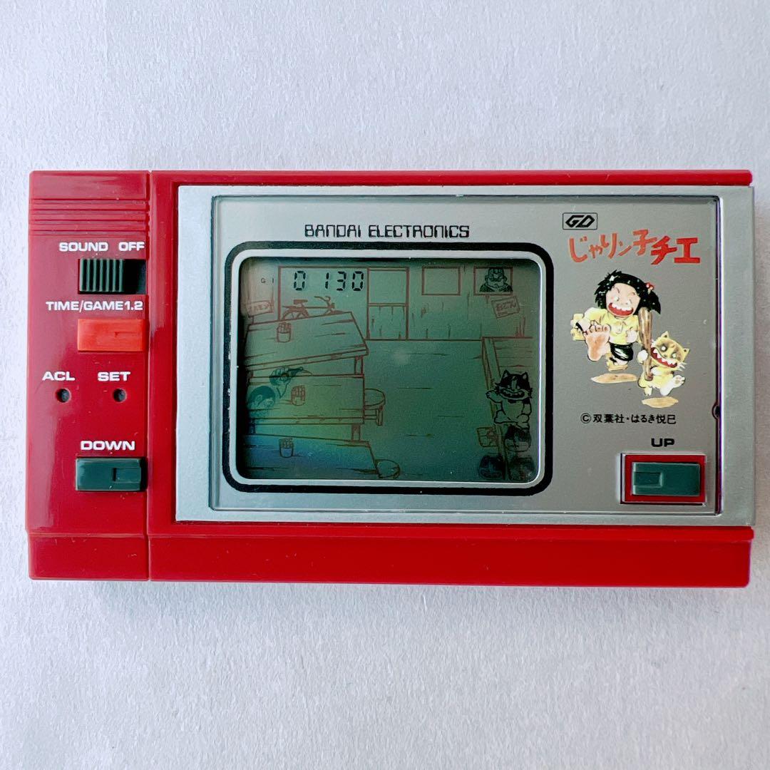 希少✨バンダイ じゃりン子チエ ゲームウォッチ　昭和レトロ　箱、取説、袋付