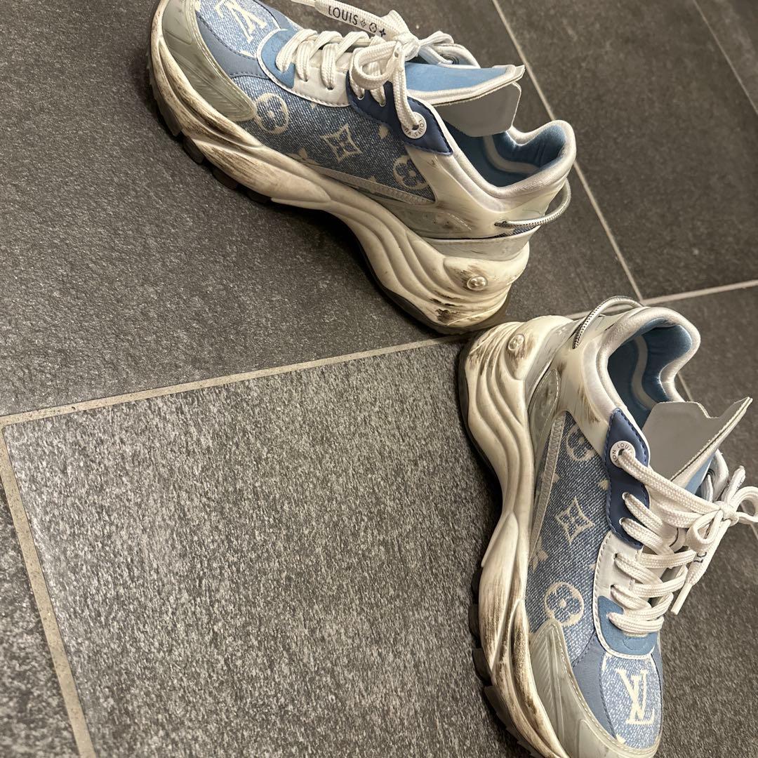 Louis Vuitton ロゴ入り ブルースニーカー