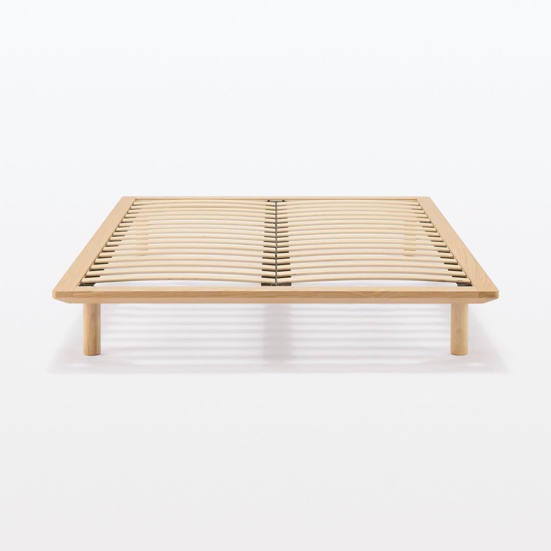 無印良品　ベッドフレーム　セミダブル　オーク材