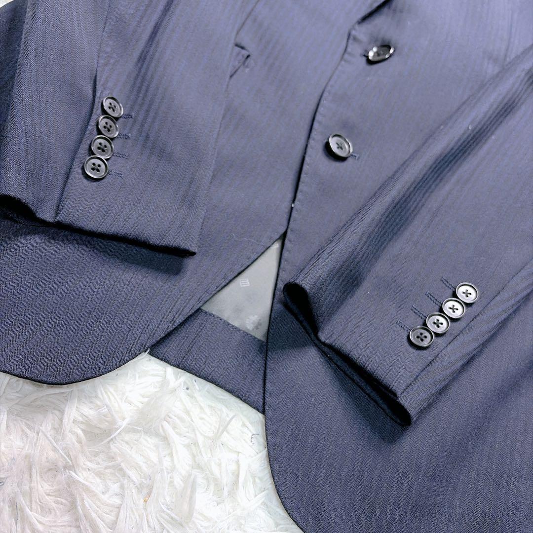 ORIHICA スーツ 3ピース セットアップ ネイビー L