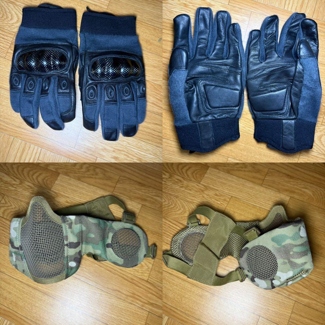 値下げしました 美品 サバゲー装備一式 男女兼用 初心者 6点セット 送料無料