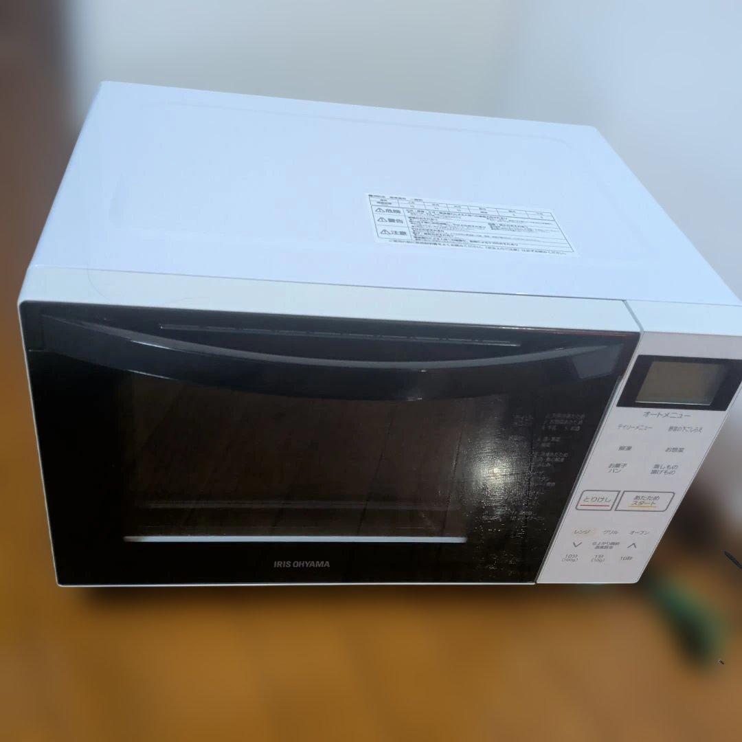 美品「2022年製｜アイリスオーヤマ オーブンレンジ｜角皿なし