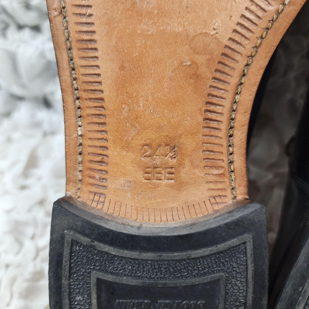 スコッチグレイン ストレートチップ レザー ドレスシューズ 内羽根