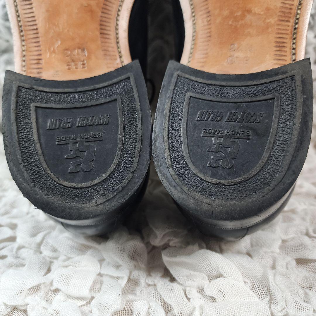 スコッチグレイン ストレートチップ レザー ドレスシューズ 内羽根