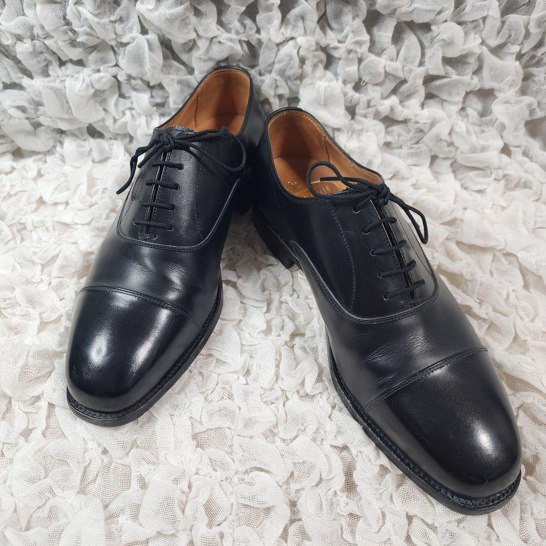 スコッチグレイン ストレートチップ レザー ドレスシューズ 内羽根