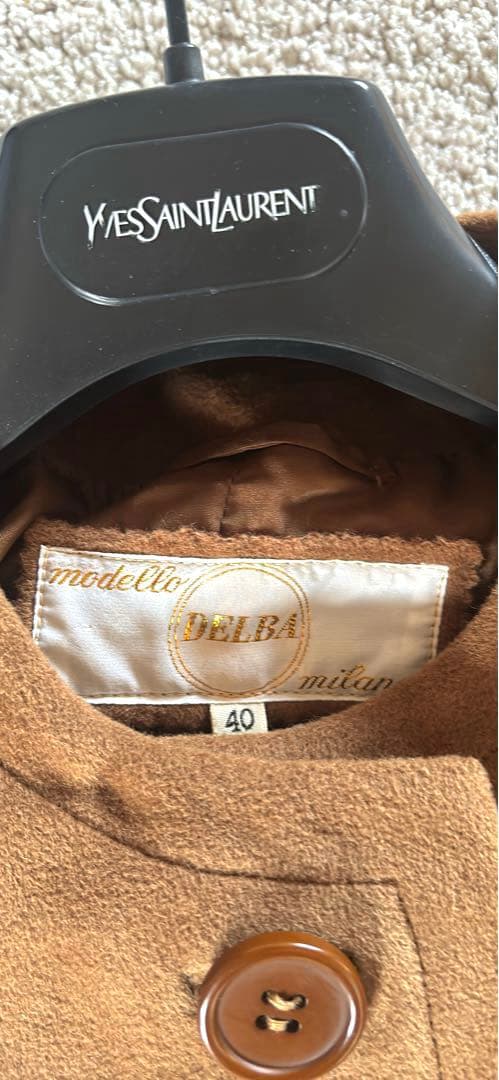 希少◆デルバ×PIACENZA ポンチョコート ケープ カシミヤ アンゴラ L