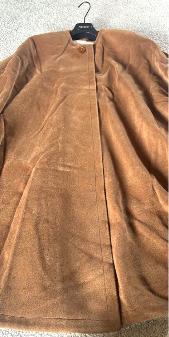 希少◆デルバ×PIACENZA ポンチョコート ケープ カシミヤ アンゴラ L