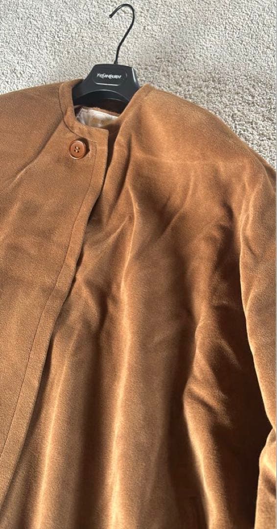 希少◆デルバ×PIACENZA ポンチョコート ケープ カシミヤ アンゴラ L