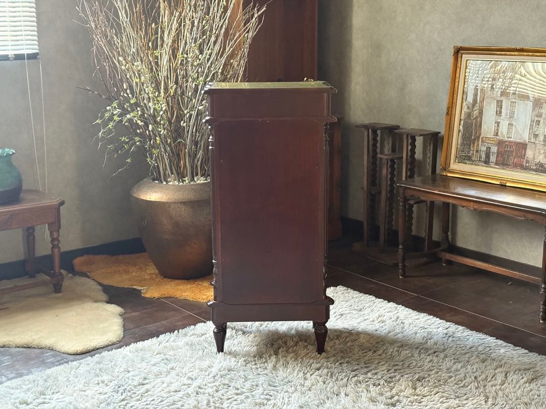 象嵌 キャビネット ガラスケース ショーケース アンティーク ビンテージ YZ