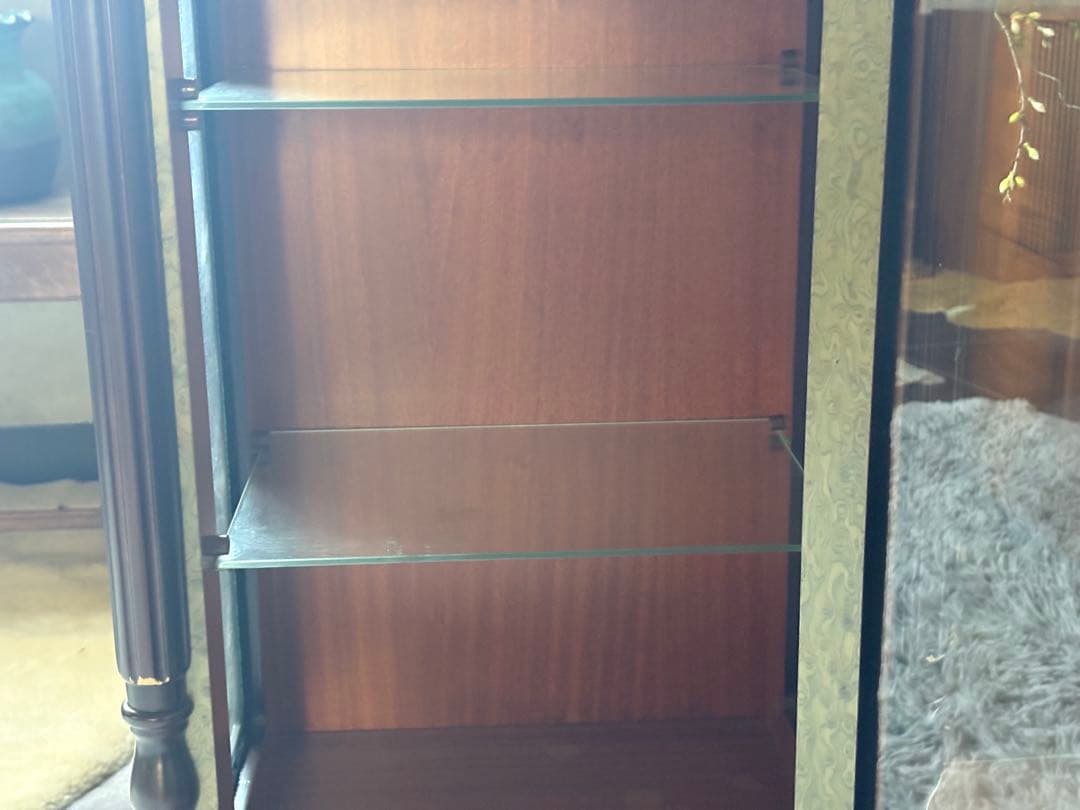 象嵌 キャビネット ガラスケース ショーケース アンティーク ビンテージ YZ