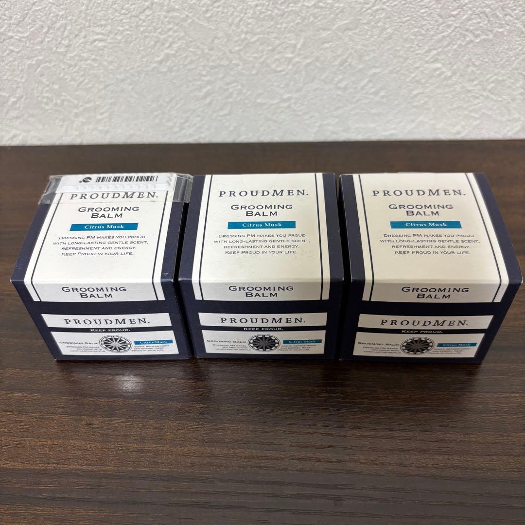 【プラウドメン】グルーミングバーム シトラス ムスク 40g 3個セット