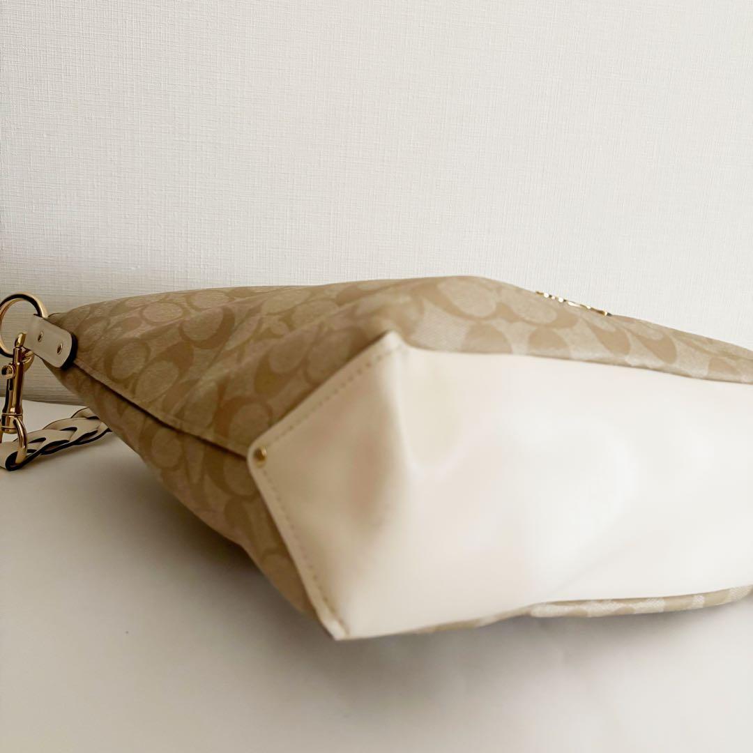 【極美品】COACH コーチ シグネチャー PVC トート ショルダー 2way