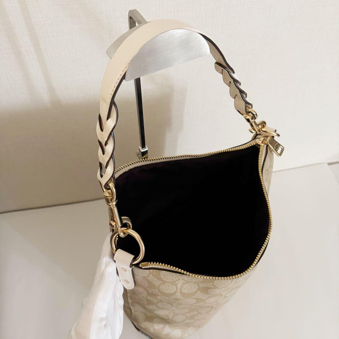 【極美品】COACH コーチ シグネチャー PVC トート ショルダー 2way