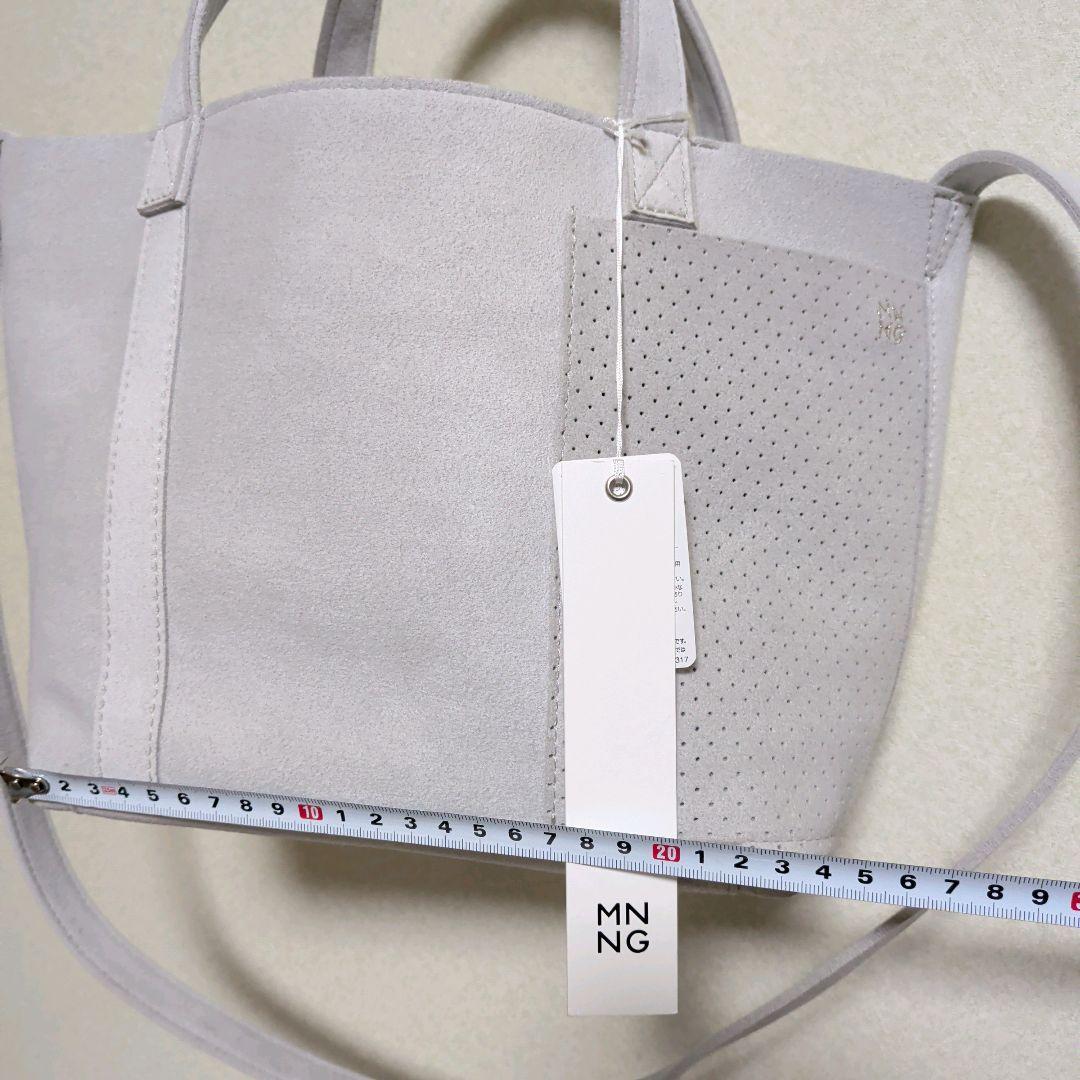 MNNGもののぐトートバッグ ウルトラスエード 洗える 軽量 斜めがけ 2way