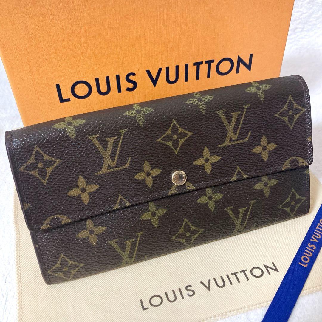 【美品】ルイヴィトン ☆ポルトフォイユサラ モノグラム 長財布 カード入れ10枚