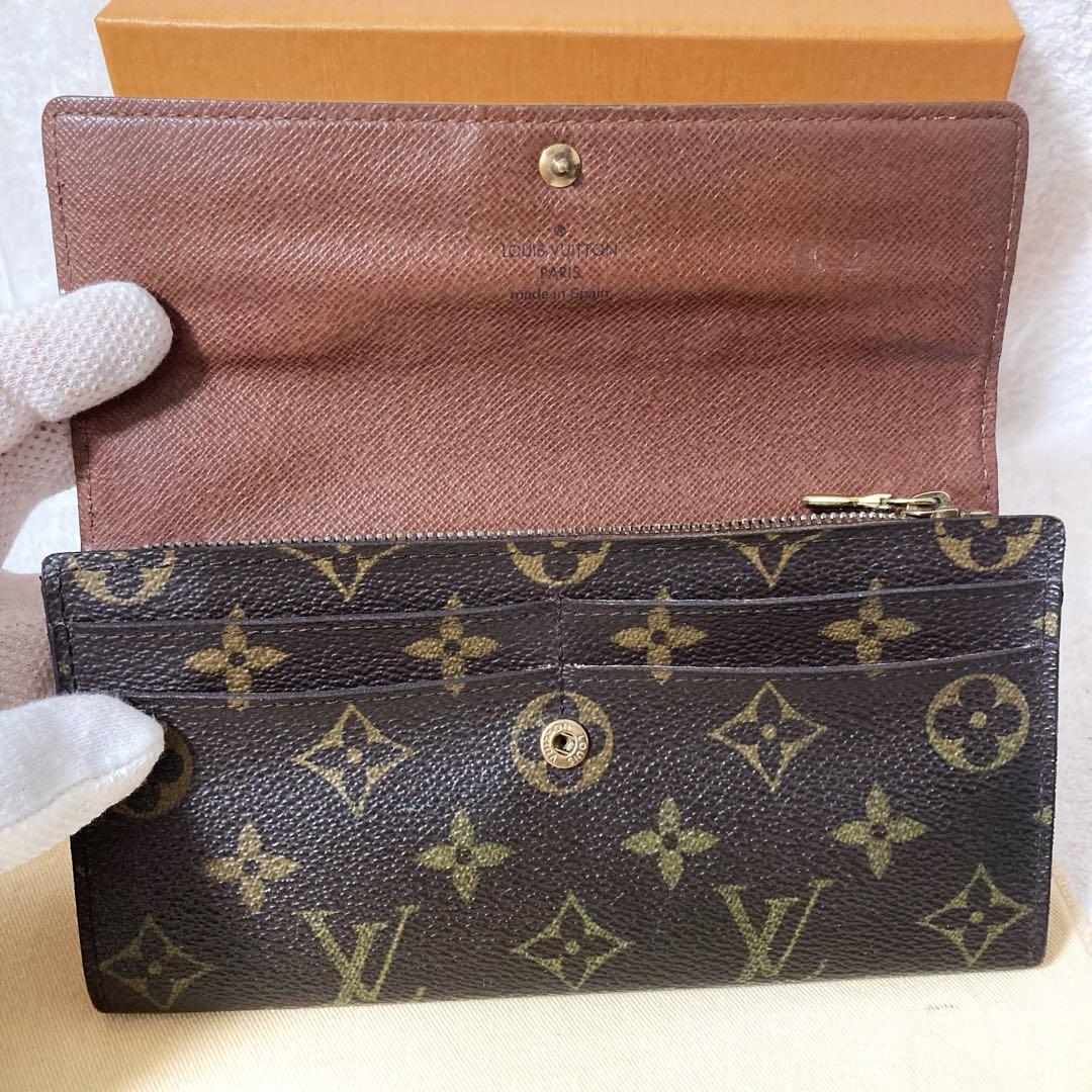 【美品】ルイヴィトン ☆ポルトフォイユサラ モノグラム 長財布 カード入れ10枚