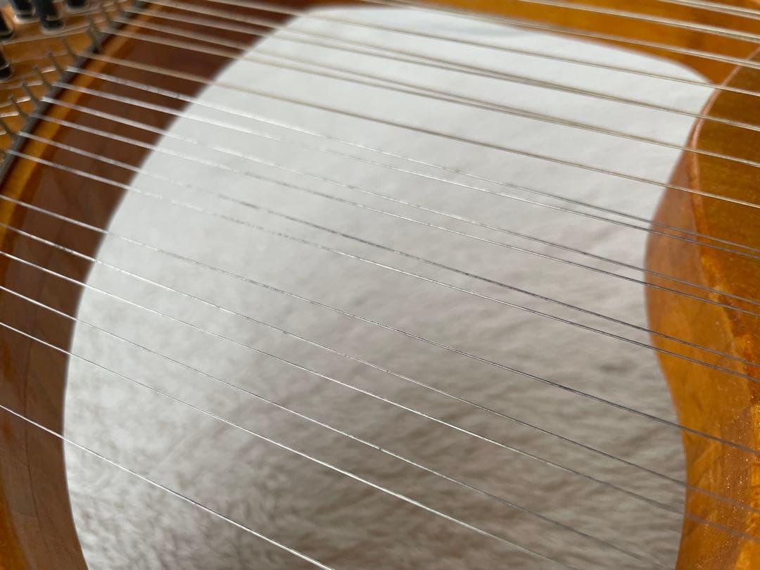 25弦　ライアー　リラ　木製アーチ型ハープ