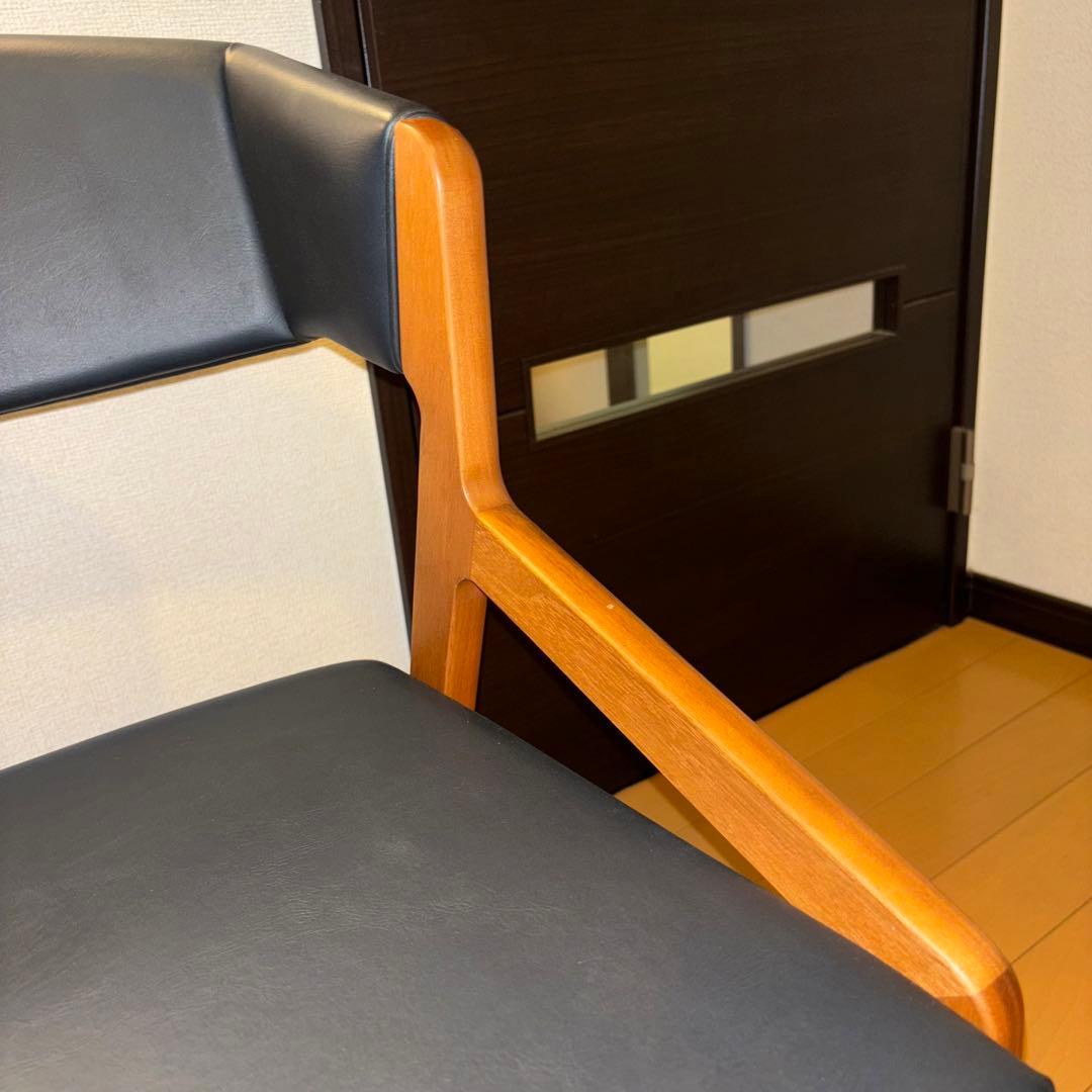 ②NAGANO INTERIOR ダイニングチェア DC-323 レザー 1脚