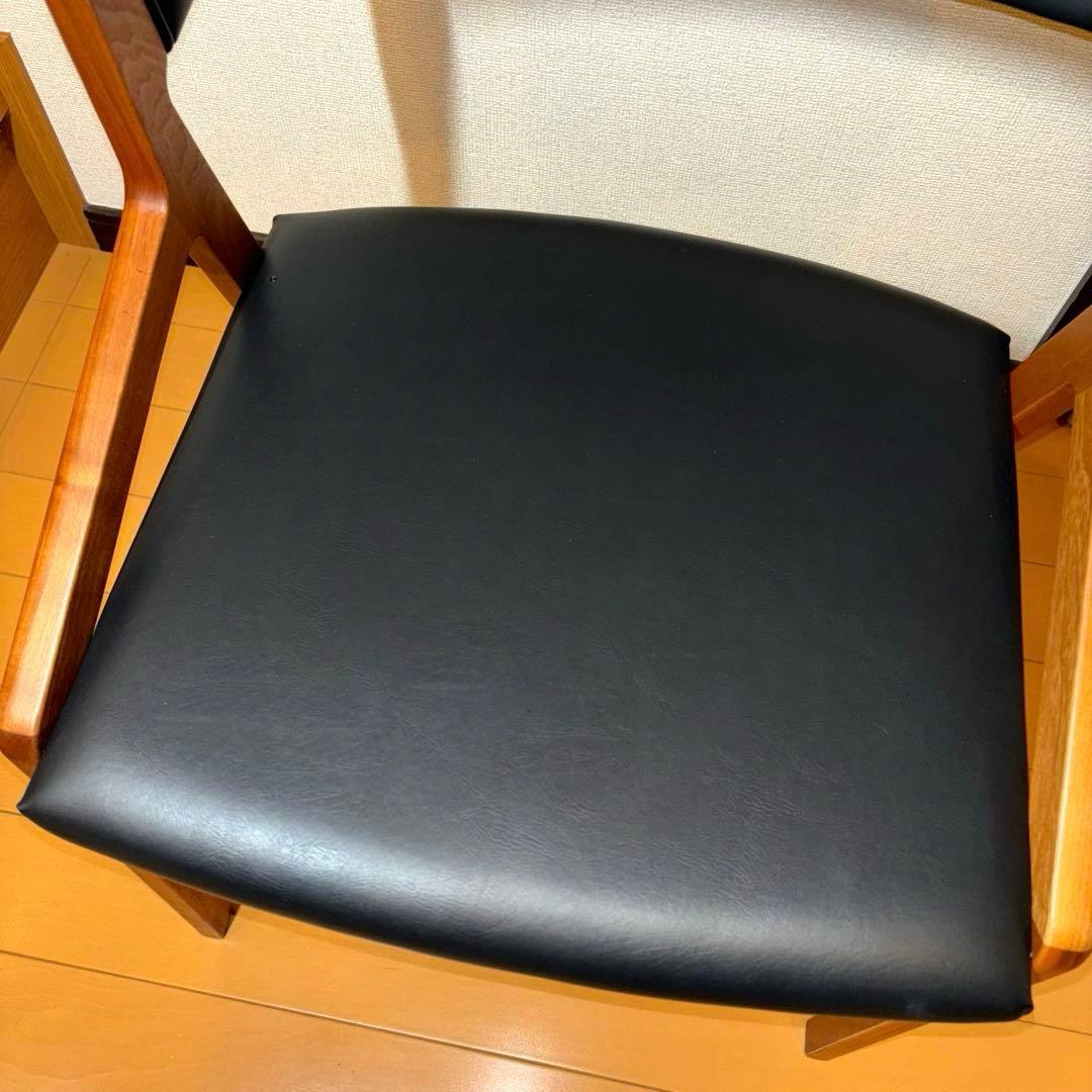 ②NAGANO INTERIOR ダイニングチェア DC-323 レザー 1脚