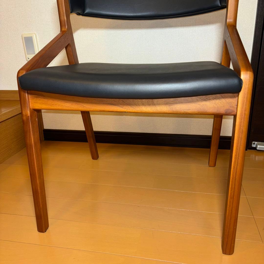 ②NAGANO INTERIOR ダイニングチェア DC-323 レザー 1脚