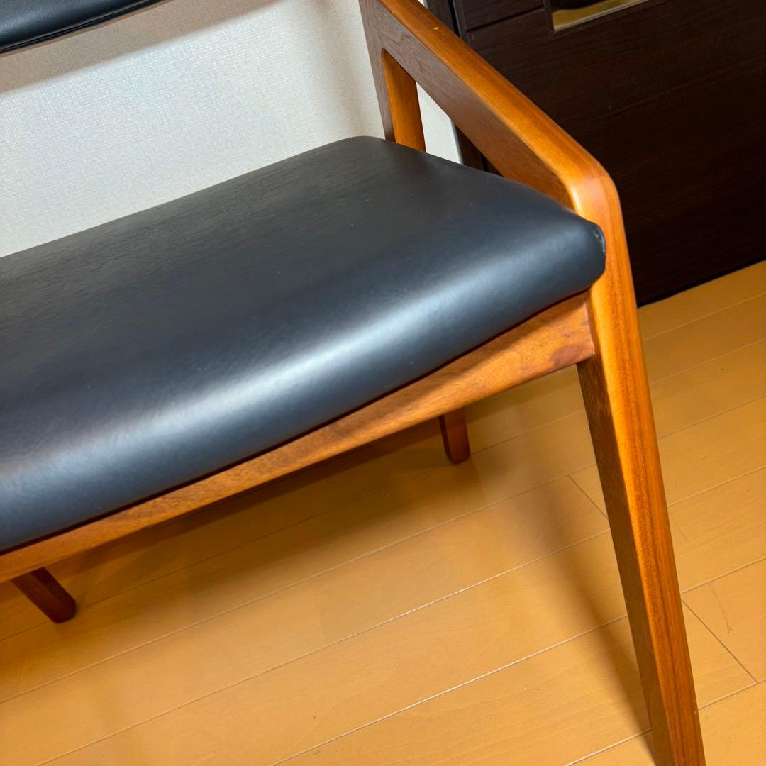 ②NAGANO INTERIOR ダイニングチェア DC-323 レザー 1脚