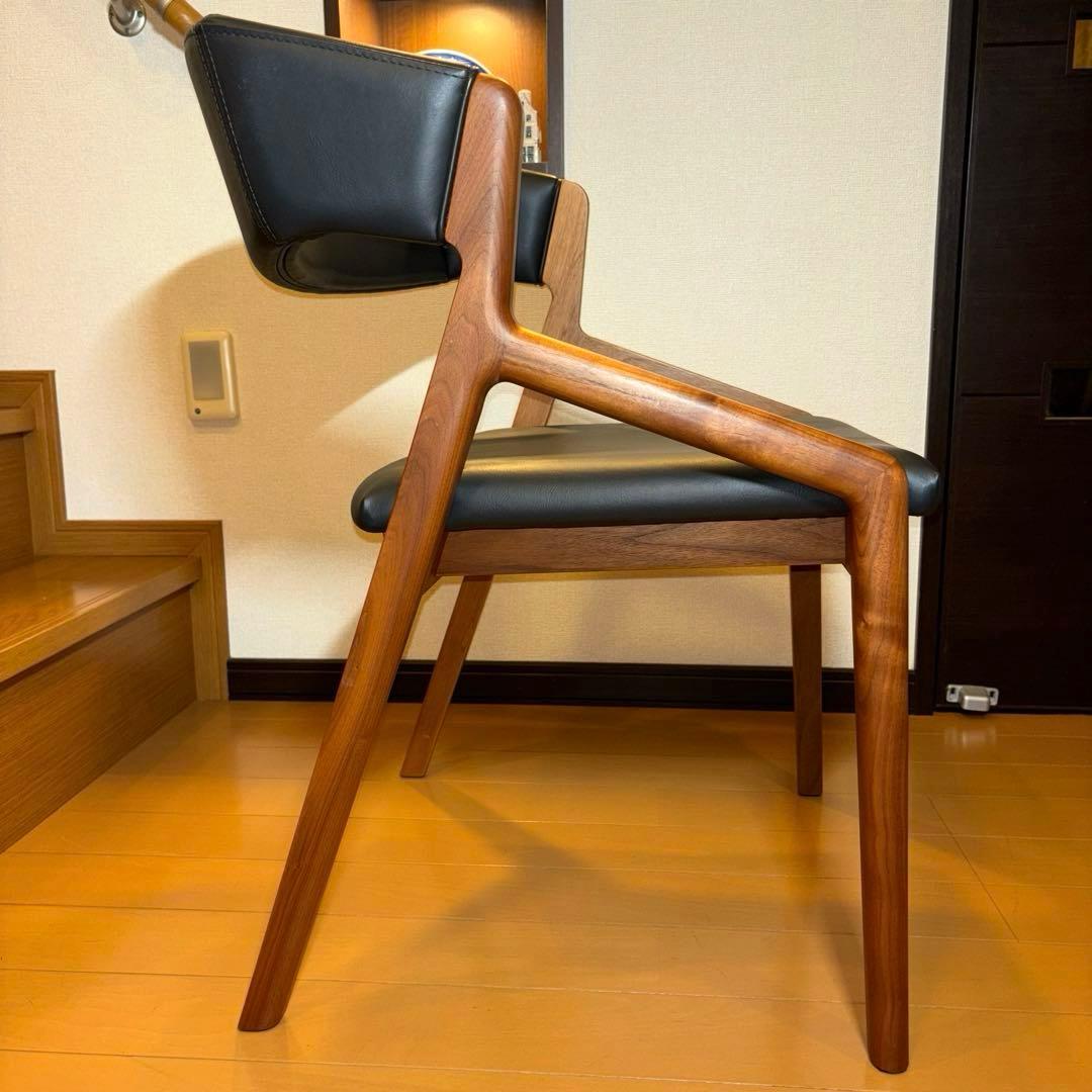 ②NAGANO INTERIOR ダイニングチェア DC-323 レザー 1脚