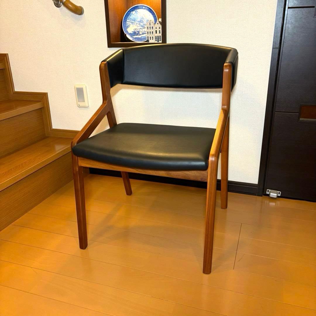 ②NAGANO INTERIOR ダイニングチェア DC-323 レザー 1脚