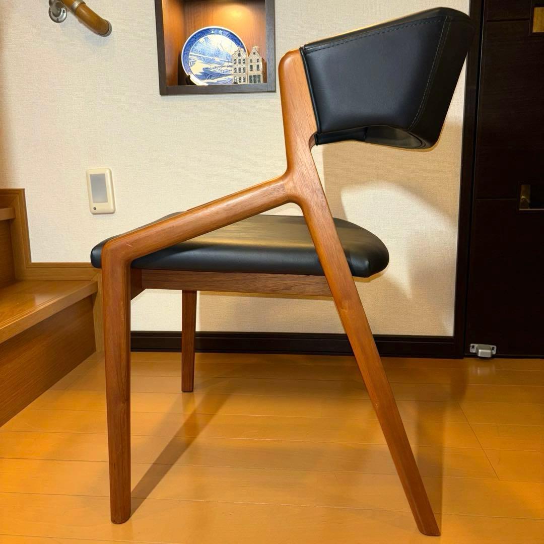 ②NAGANO INTERIOR ダイニングチェア DC-323 レザー 1脚