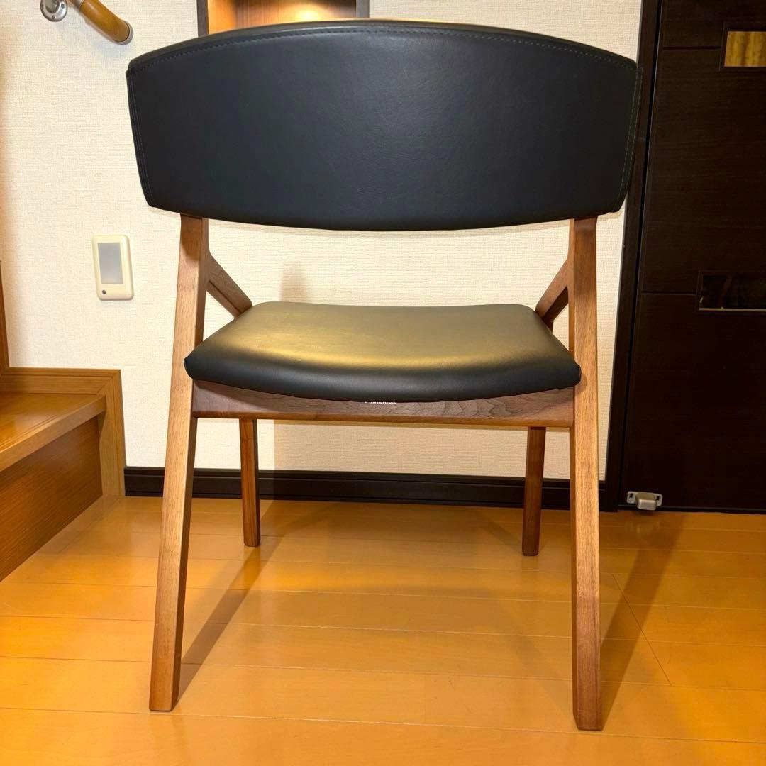 ②NAGANO INTERIOR ダイニングチェア DC-323 レザー 1脚